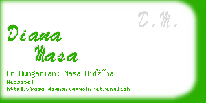 diana masa business card